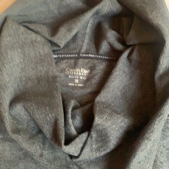 Calvin cowlneck cotton tunic dk gray Sz XL - Picture 3 of 4